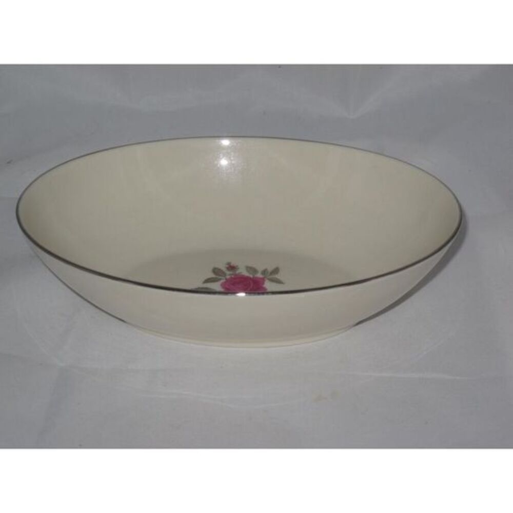 Lenox Ballad Oval Vegetable Serving‎ Bowl (s) Pink Rose 9"